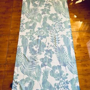 Tropical Green Floral beach towel